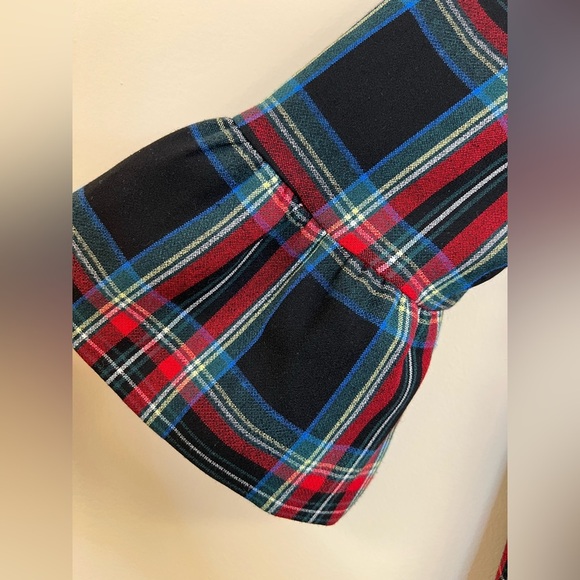 Vineyard Vines Jolly Plaid Flutter Sleeve Shift Dress - Picture 7 of 10